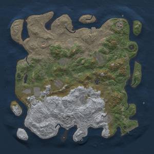 Thumbnail Rust Map: Procedural Map, Size: 4250, Seed: 33671, 19 Monuments