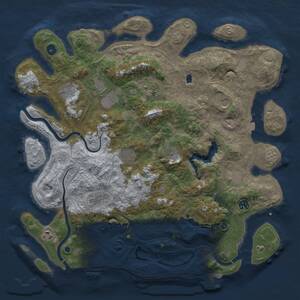 Thumbnail Rust Map: Procedural Map, Size: 4400, Seed: 24927008, 17 Monuments