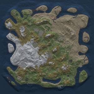 Thumbnail Rust Map: Procedural Map, Size: 4400, Seed: 24927008, 19 Monuments