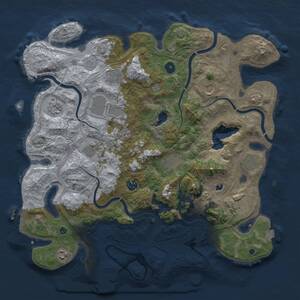 Thumbnail Rust Map: Procedural Map, Size: 4250, Seed: 3485830, 17 Monuments