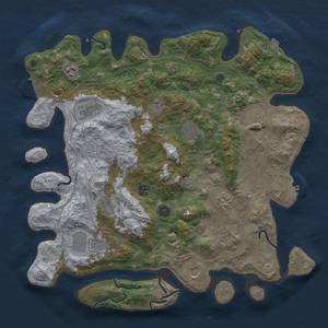 Thumbnail Rust Map: Procedural Map, Size: 4300, Seed: 1730659043, 19 Monuments