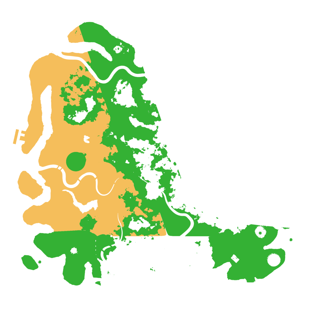 Biome Rust Map: Procedural Map, Size: 4300, Seed: 79920611
