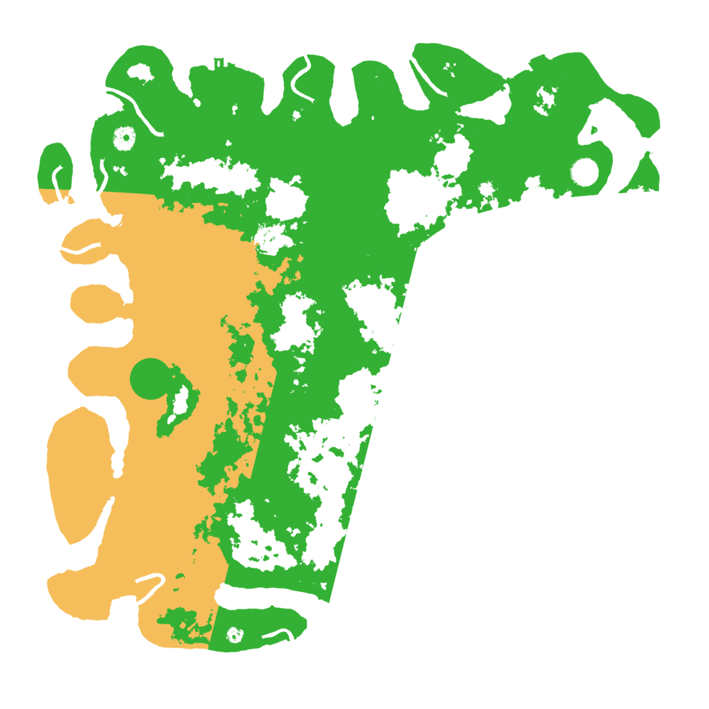 Biome Rust Map: Procedural Map, Size: 4500, Seed: 518813384