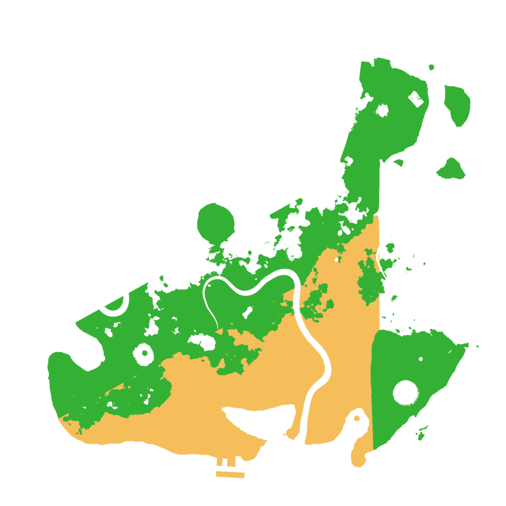 Biome Rust Map: Procedural Map, Size: 3600, Seed: 689051816
