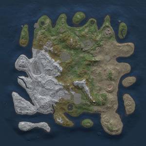 Thumbnail Rust Map: Procedural Map, Size: 3500, Seed: 4977867, 12 Monuments