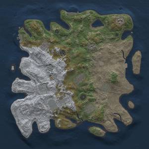 Thumbnail Rust Map: Procedural Map, Size: 3750, Seed: 45977582, 18 Monuments