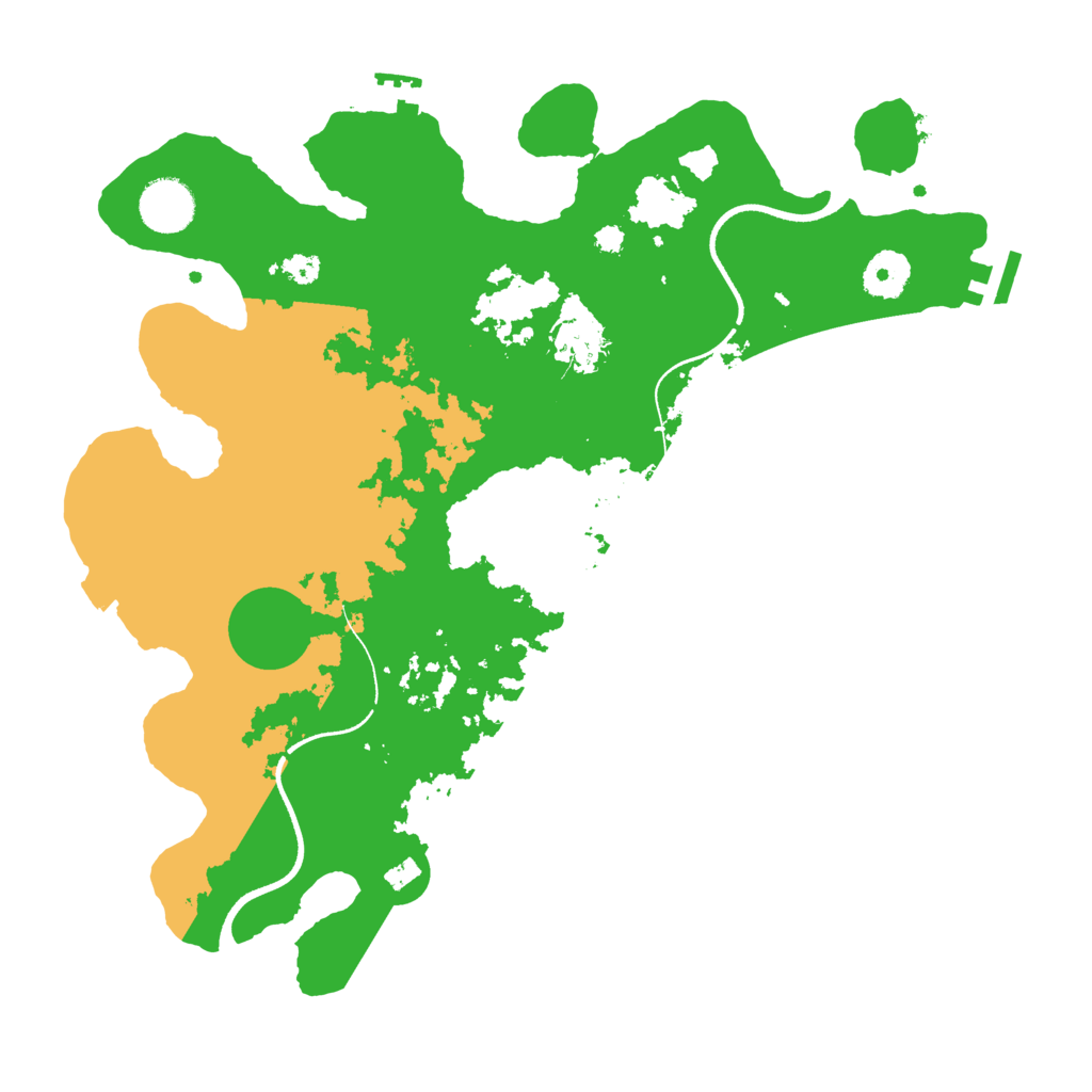 Biome Rust Map: Procedural Map, Size: 3500, Seed: 617767250