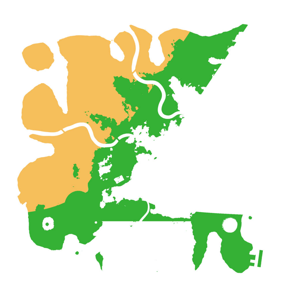 Biome Rust Map: Procedural Map, Size: 3500, Seed: 1475164994