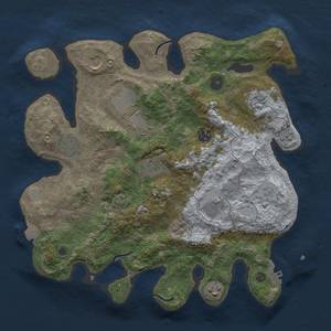 Thumbnail Rust Map: Procedural Map, Size: 3500, Seed: 1475164994, 16 Monuments