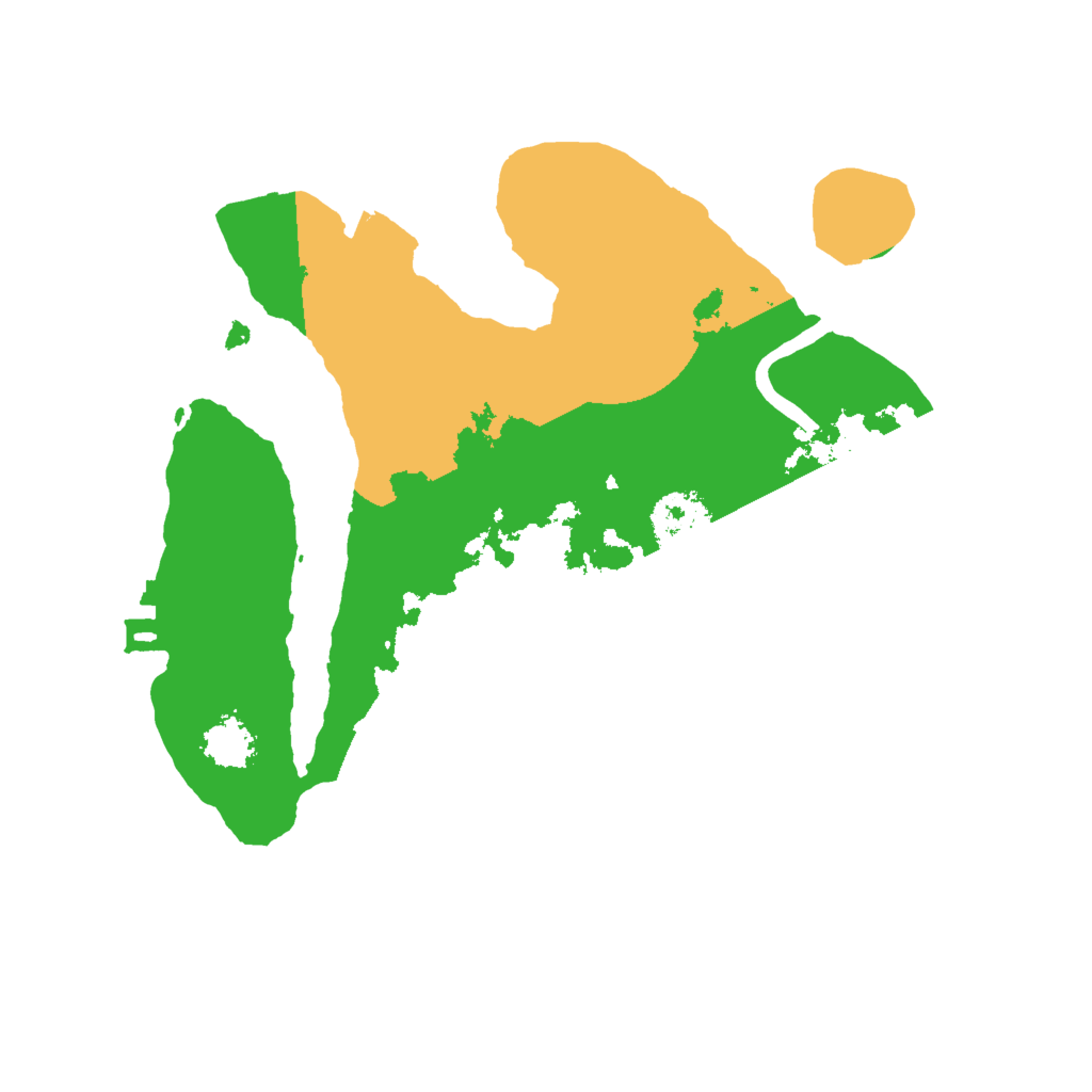 Biome Rust Map: Procedural Map, Size: 2000, Seed: 252600868