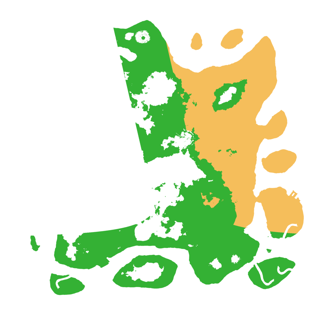 Biome Rust Map: Procedural Map, Size: 3500, Seed: 30178532