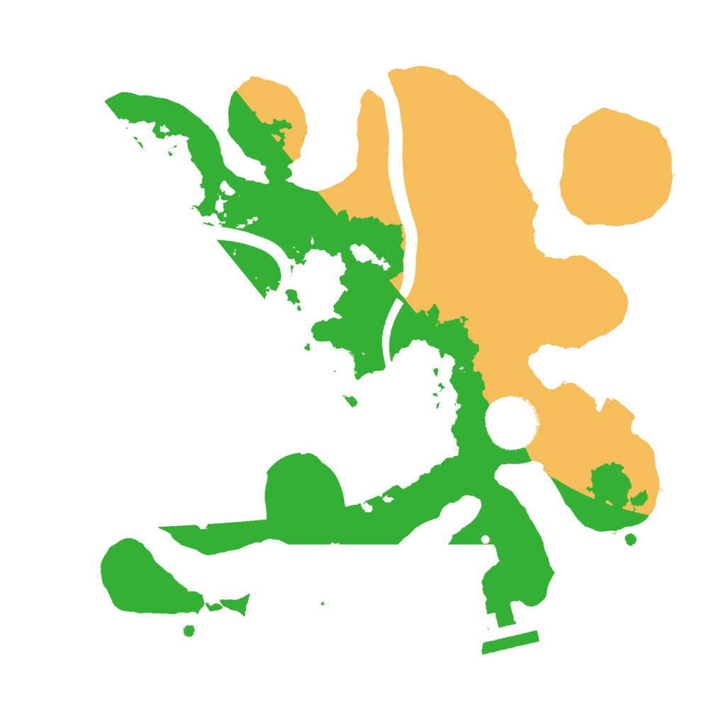 Biome Rust Map: Procedural Map, Size: 2500, Seed: 765809870