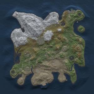 Thumbnail Rust Map: Procedural Map, Size: 3000, Seed: 1624956614, 12 Monuments