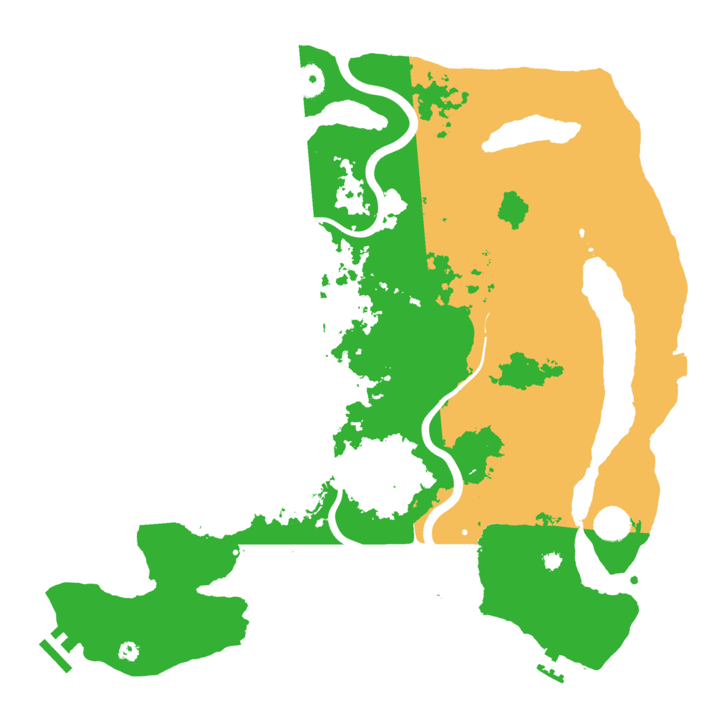 Biome Rust Map: Procedural Map, Size: 3647, Seed: 1441133105