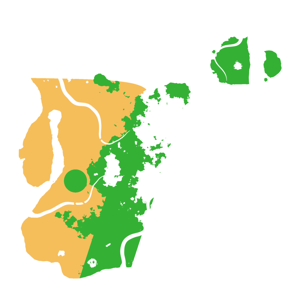Biome Rust Map: Procedural Map, Size: 3500, Seed: 461170
