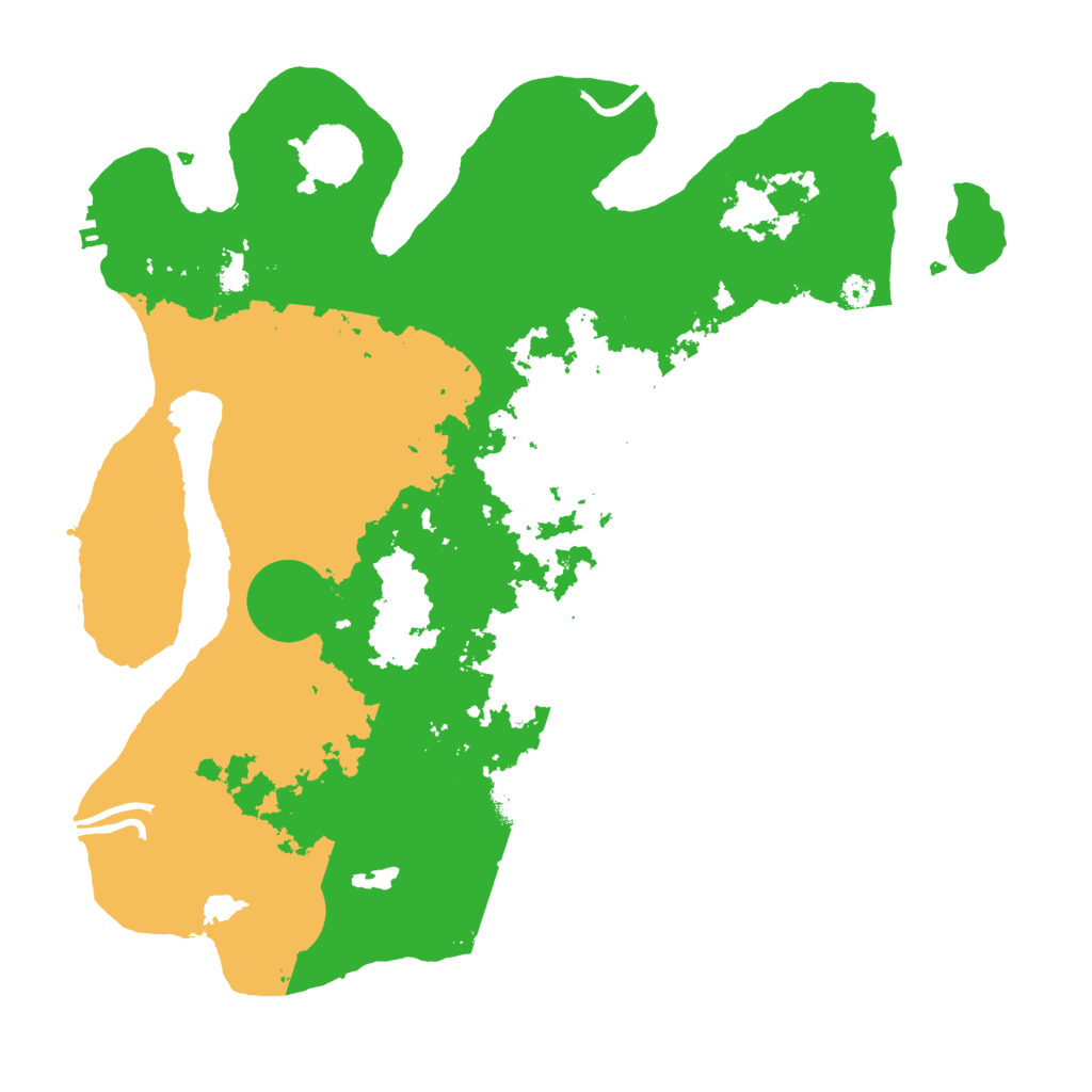 Biome Rust Map: Procedural Map, Size: 3500, Seed: 461170