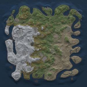 Thumbnail Rust Map: Procedural Map, Size: 4500, Seed: 1678473366, 19 Monuments