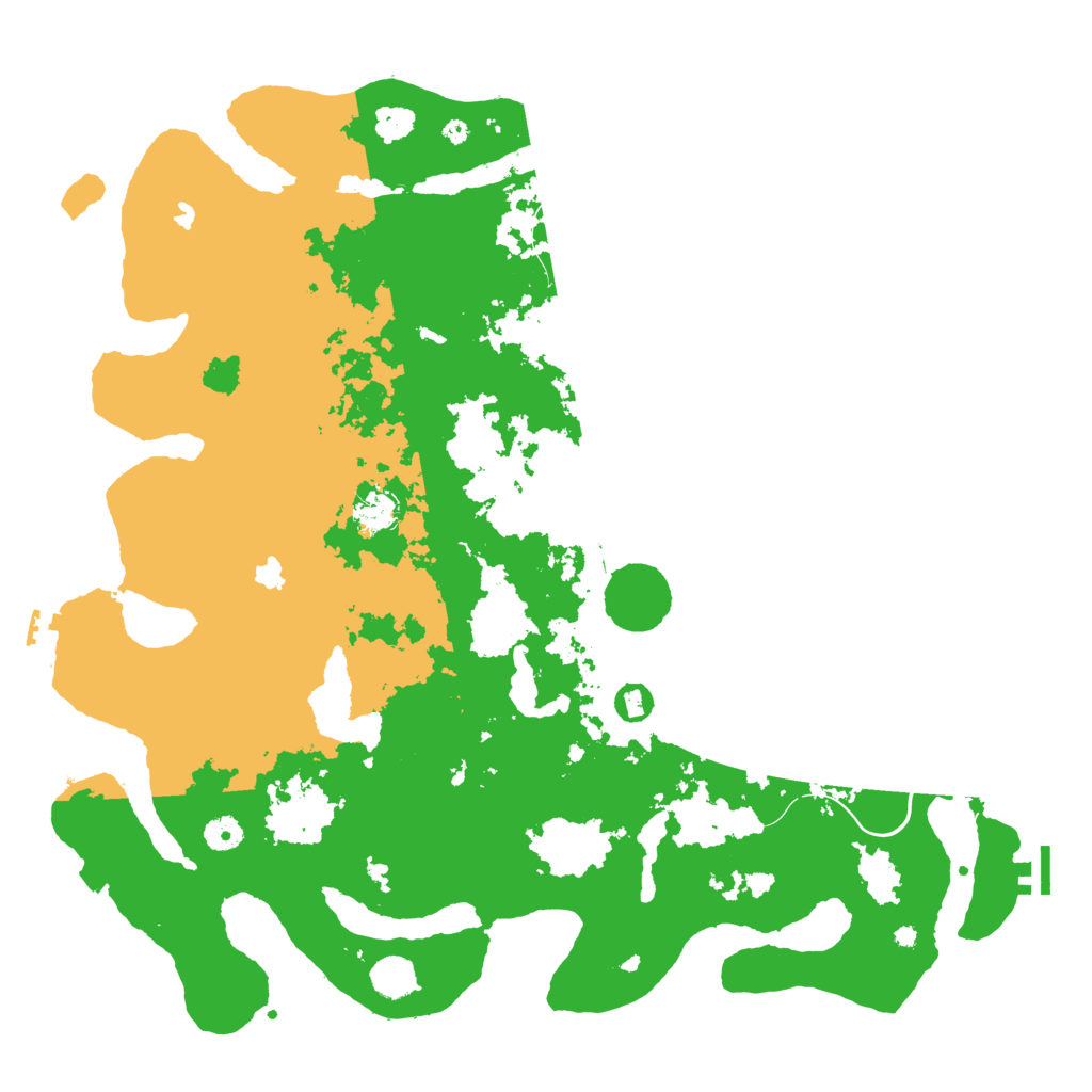 Biome Rust Map: Procedural Map, Size: 4500, Seed: 570838957