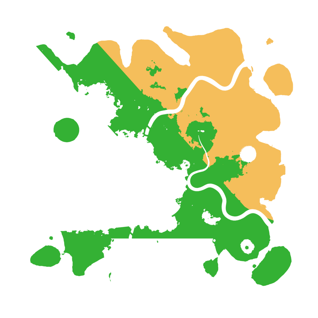 Biome Rust Map: Procedural Map, Size: 3500, Seed: 2081405199