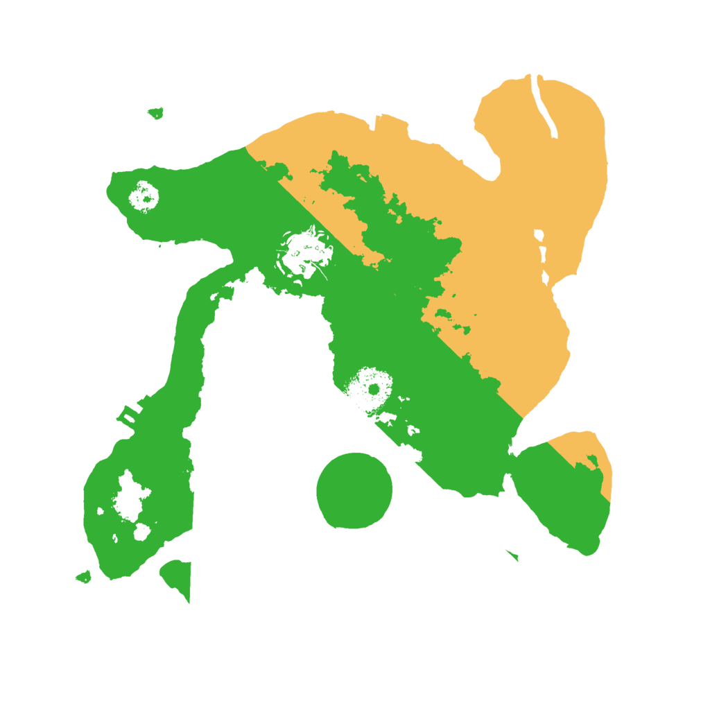 Biome Rust Map: Procedural Map, Size: 2500, Seed: 2027104230