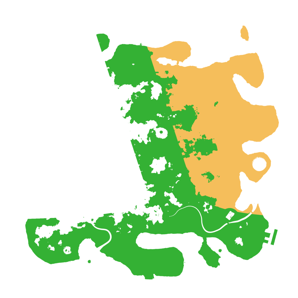 Biome Rust Map: Procedural Map, Size: 3800, Seed: 99034936