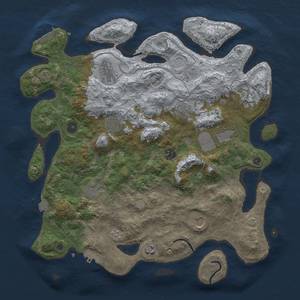 Thumbnail Rust Map: Procedural Map, Size: 4000, Seed: 282692188, 18 Monuments