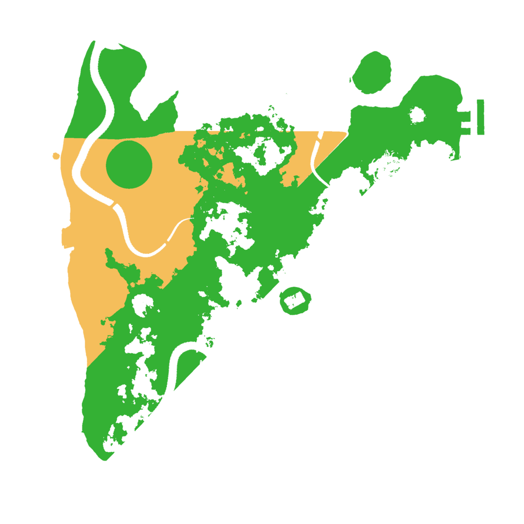 Biome Rust Map: Procedural Map, Size: 3000, Seed: 1343412205