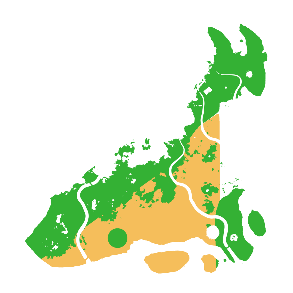 Biome Rust Map: Procedural Map, Size: 3950, Seed: 30900241