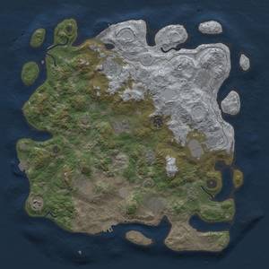 Thumbnail Rust Map: Procedural Map, Size: 4000, Seed: 10109760, 18 Monuments