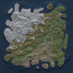 Thumbnail Rust Map: Procedural Map, Size: 4500, Seed: 2135058762, 19 Monuments