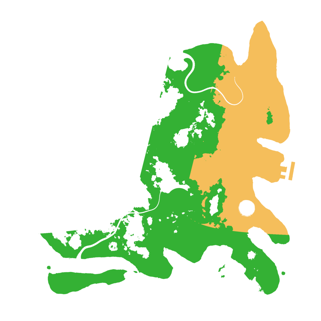 Biome Rust Map: Procedural Map, Size: 3500, Seed: 325593365