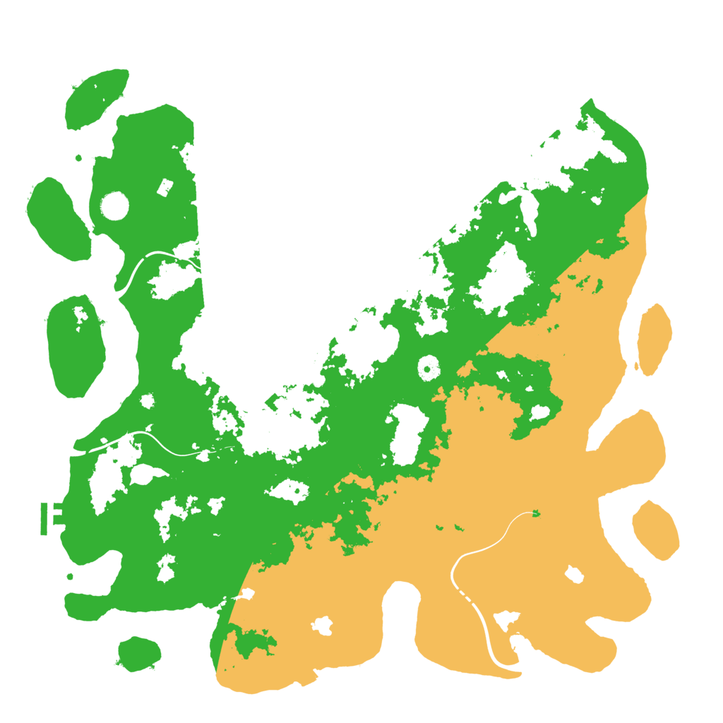 Biome Rust Map: Procedural Map, Size: 4500, Seed: 7286