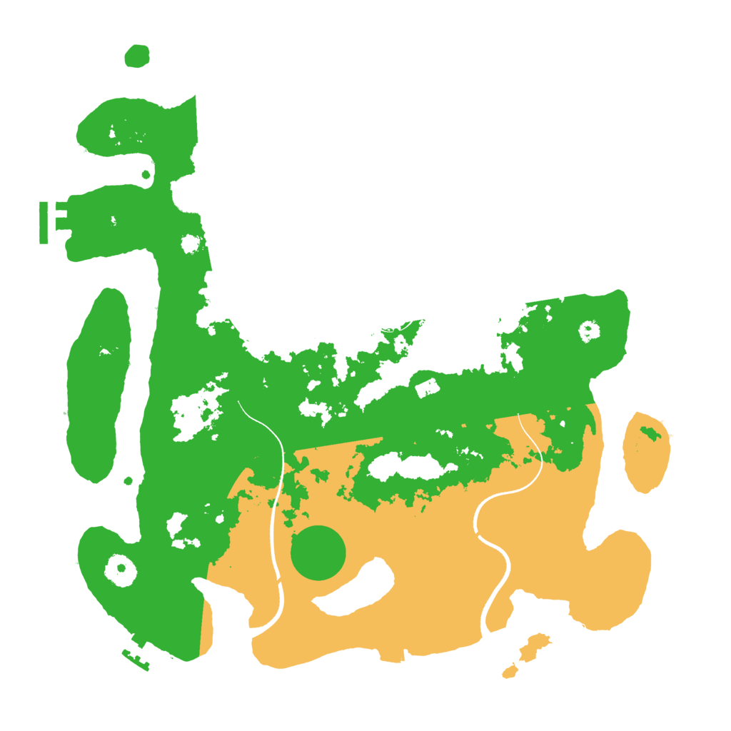 Biome Rust Map: Procedural Map, Size: 3500, Seed: 748109194