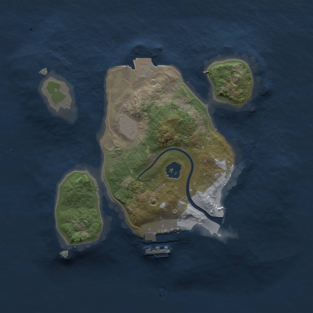 Rust Map: Procedural Map, Size: 2000, Seed: 19010568, 2 Monuments