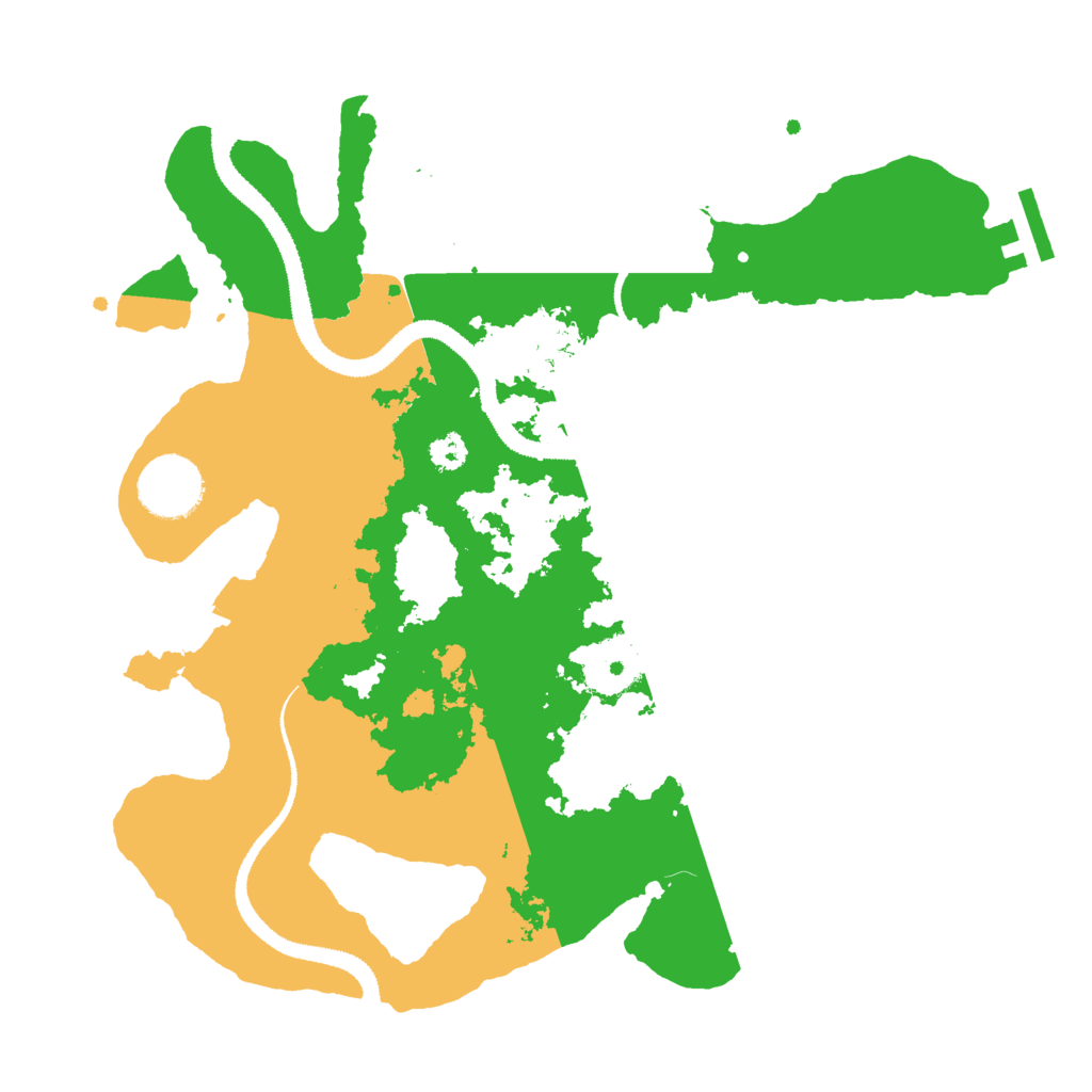 Biome Rust Map: Procedural Map, Size: 3000, Seed: 2140205446