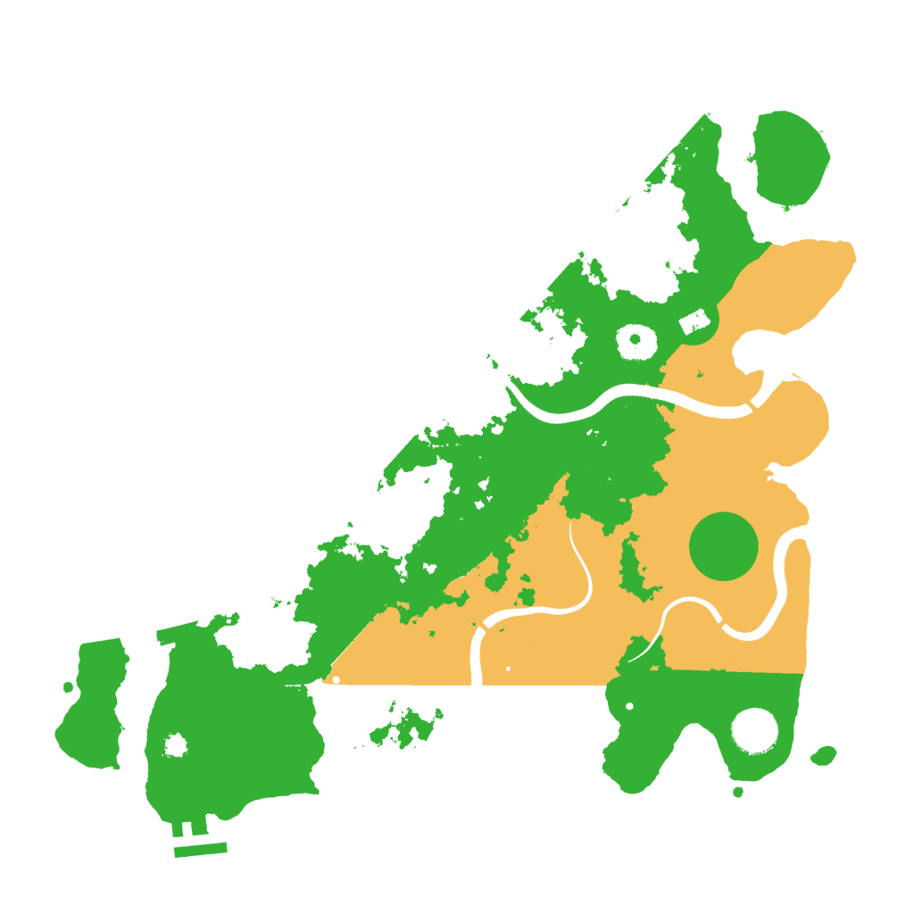 Biome Rust Map: Procedural Map, Size: 3500, Seed: 42747458