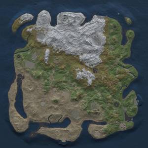 Thumbnail Rust Map: Procedural Map, Size: 4200, Seed: 703796042, 19 Monuments