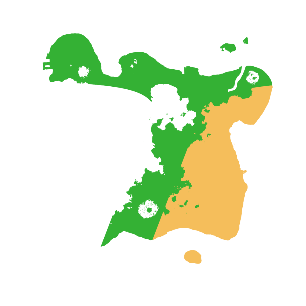 Biome Rust Map: Procedural Map, Size: 2500, Seed: 1205178291