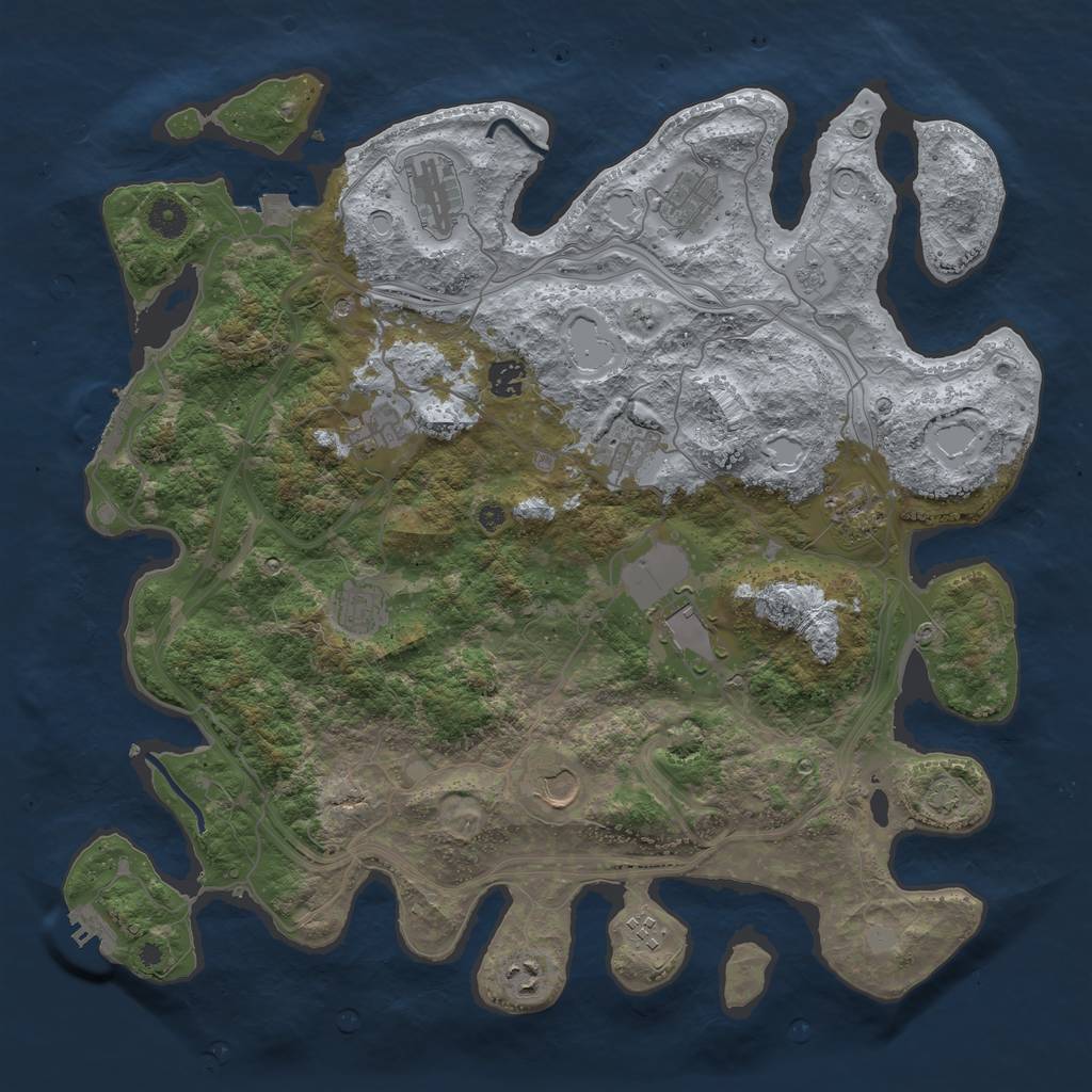 Rust Map: Procedural Map, Size: 4250, Seed: 1559479957, 19 Monuments