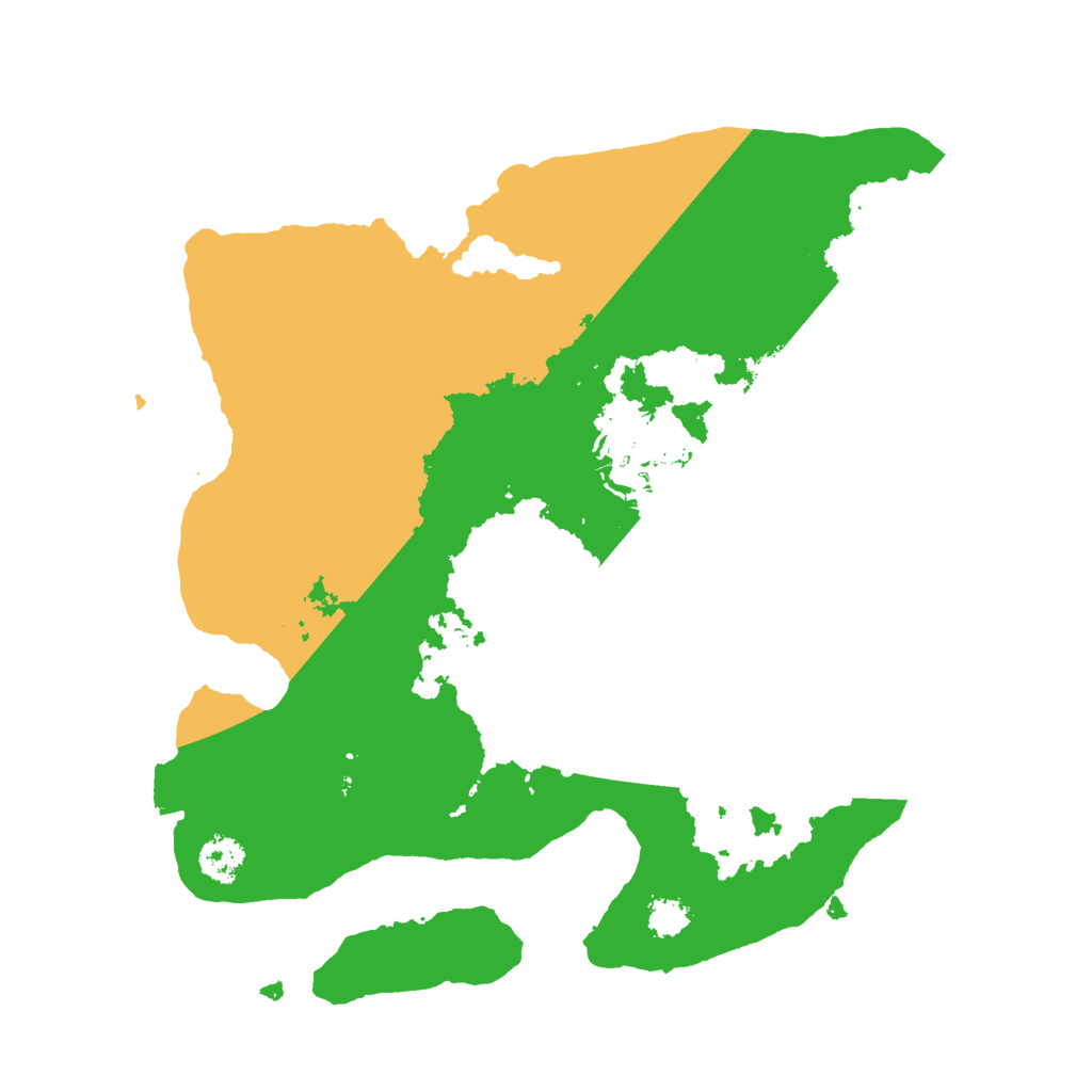 Biome Rust Map: Procedural Map, Size: 2500, Seed: 36727