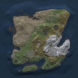 Thumbnail Rust Map: Procedural Map, Size: 2500, Seed: 36727, 11 Monuments