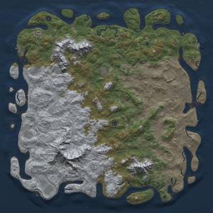 Thumbnail Rust Map: Procedural Map, Size: 6000, Seed: 84317901, 19 Monuments