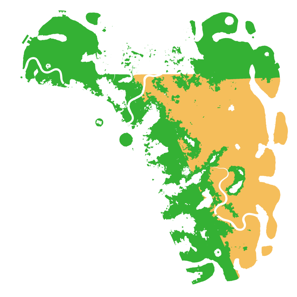 Biome Rust Map: Procedural Map, Size: 6000, Seed: 84317901