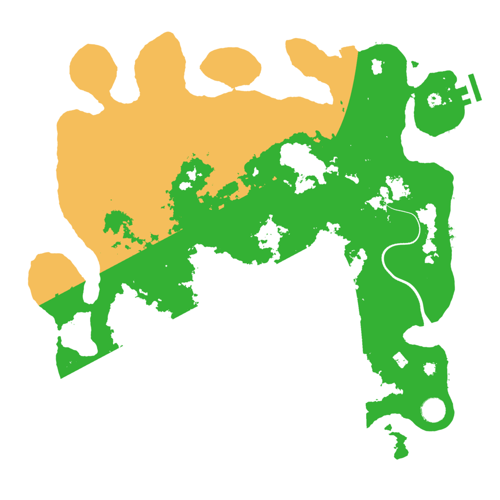 Biome Rust Map: Procedural Map, Size: 3600, Seed: 670