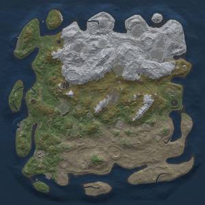 Thumbnail Rust Map: Procedural Map, Size: 4500, Seed: 1787091636, 19 Monuments