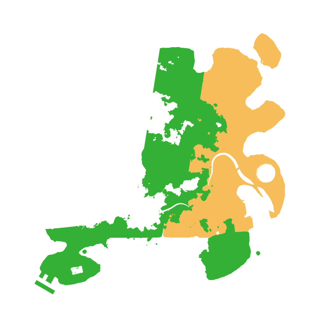 Biome Rust Map: Procedural Map, Size: 3000, Seed: 30587