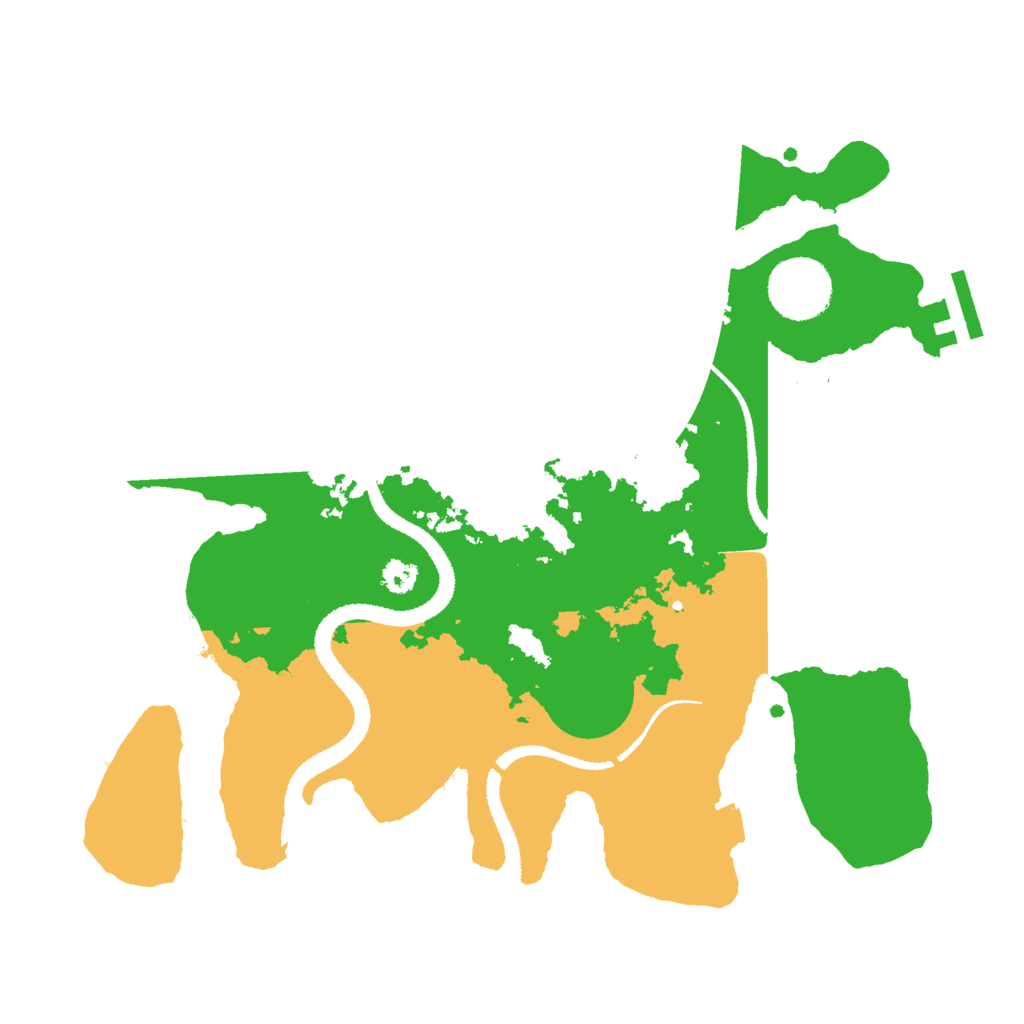 Biome Rust Map: Procedural Map, Size: 3000, Seed: 37138