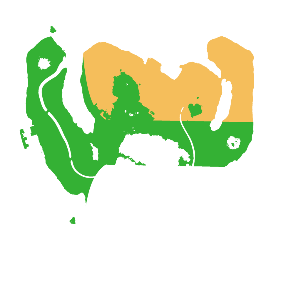 Biome Rust Map: Procedural Map, Size: 2300, Seed: 639192