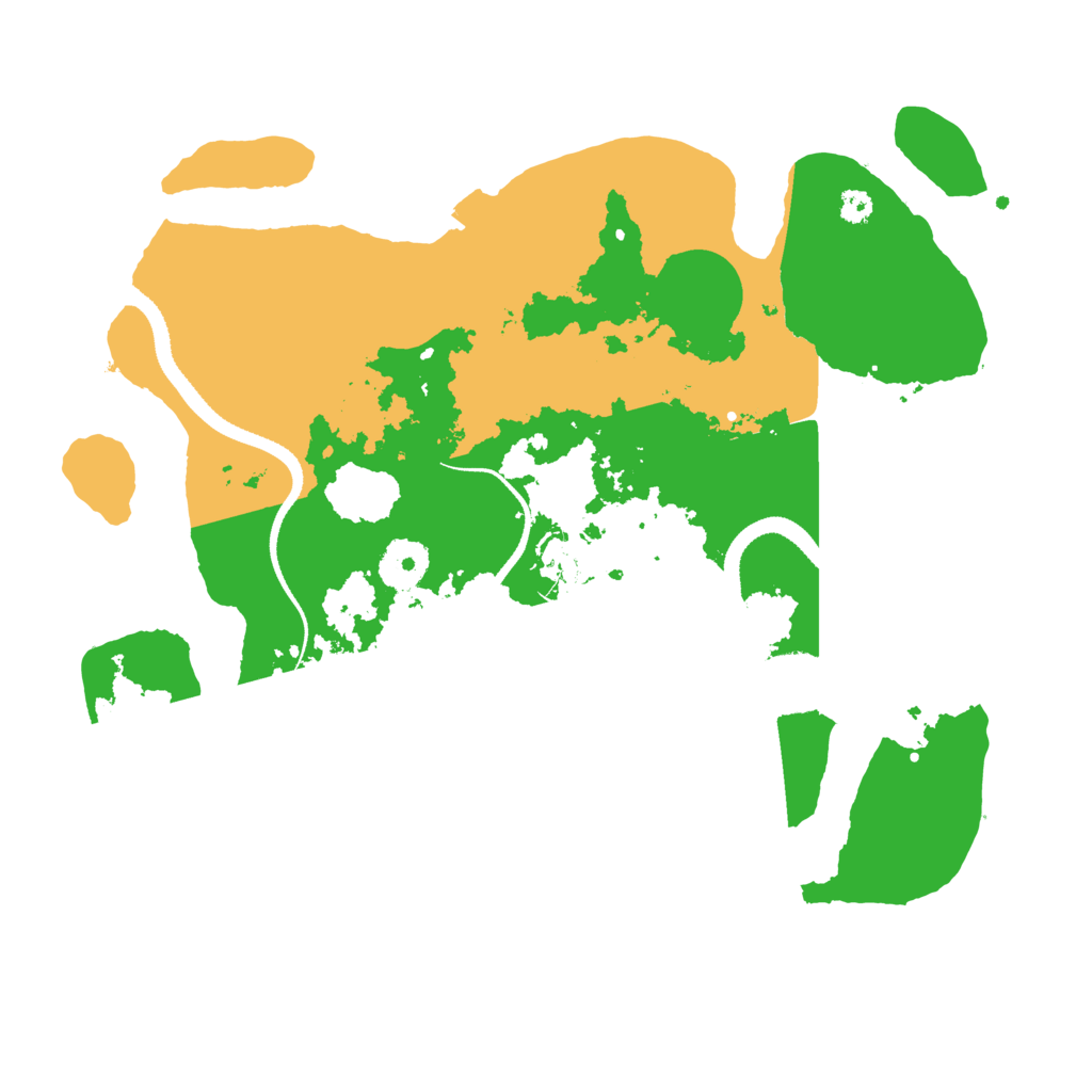 Biome Rust Map: Procedural Map, Size: 3300, Seed: 2025514199