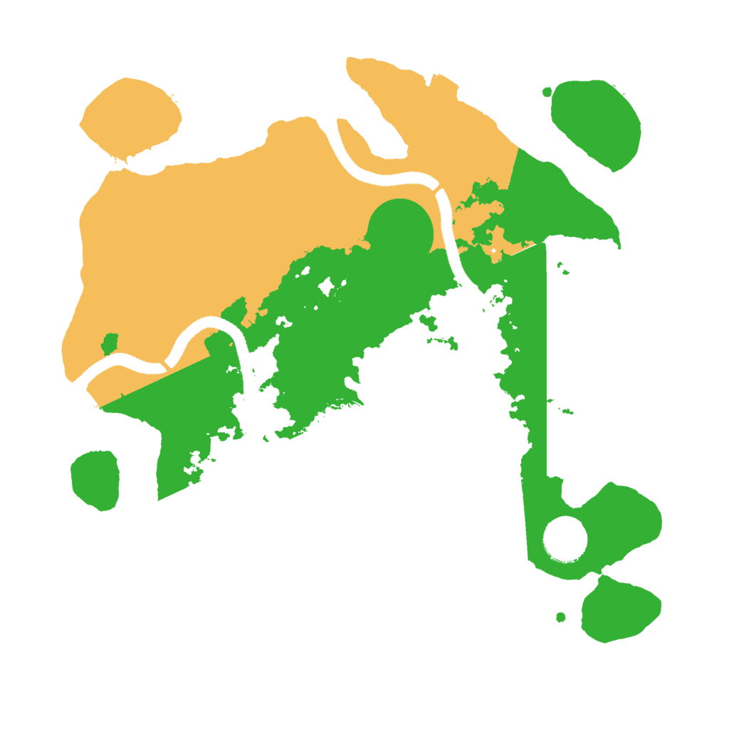 Biome Rust Map: Procedural Map, Size: 3000, Seed: 42389572